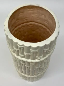 1980s Faux Bamboo Ceramic Umbrella Stand -CHAIRISH Shop 1980s faux bamboo ceramic umbrella stand 7104