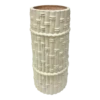 1980s Faux Bamboo Ceramic Umbrella Stand -CHAIRISH Shop 1980s faux bamboo ceramic umbrella stand 9161