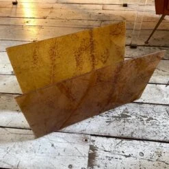 1980s Set Of Two Modernist Lucite Italian Magazine Stands -CHAIRISH Shop 1980s set of two modernist lucite italian magazine stands 4459