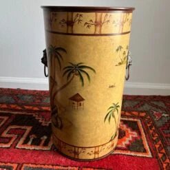 1980s Tole Umbrella Stand Palm Tree Design By Jeanne Reeds -CHAIRISH Shop 1980s tole umbrella stand palm tree design by jeanne reeds 0685