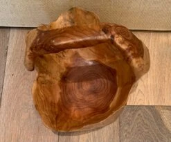 1980s Vintage Burl Wood Basket 19 1980s Vintage Burl Wood Basket -CHAIRISH Shop 1980s vintage burl wood basket 8779