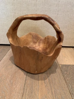 1980s Vintage Burl Wood Basket 14 1980s Vintage Burl Wood Basket -CHAIRISH Shop 1980s vintage burl wood basket 9823