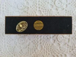 1980s Wooden Engraved Sailboat Letter Holder