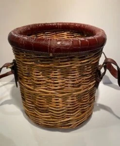 1990s Stiles Brothers For Bauer International Leather Trim Basket -CHAIRISH Shop 1990s stiles brothers for bauer international leather trim basket 5262