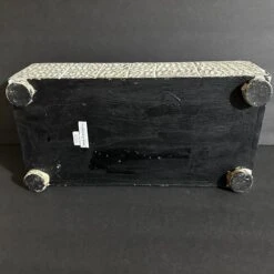 1990s Vintage Carved Wood Box With Lid Gray White & Black 17 1990s Vintage Carved Wood Box With Lid Gray White & Black -CHAIRISH Shop 1990s vintage carved wood box with lid gray white and black 5111