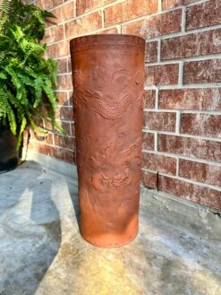 19th Century Antique China Dragonware Tokoname Yixing Stoneware Zisha Clay Dragon Handmade Umbrella Stand -CHAIRISH Shop 19th century antique china dragonware tokoname yixing stoneware zisha clay dragon handmade umbrella stand 4680