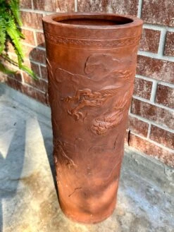 19th Century Antique China Dragonware Tokoname Yixing Stoneware Zisha Clay Dragon Handmade Umbrella Stand -CHAIRISH Shop 19th century antique china dragonware tokoname yixing stoneware zisha clay dragon handmade umbrella stand 7291