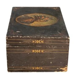 19th Century Antique Folk Art Painted Document Box Depicting Native American War Chief -CHAIRISH Shop 19th century antique folk art painted document box depicting native american war chief 3229