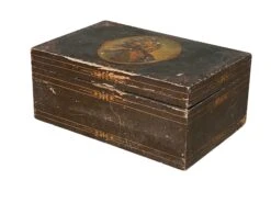 19th Century Antique Folk Art Painted Document Box Depicting Native American War Chief -CHAIRISH Shop 19th century antique folk art painted document box depicting native american war chief 9562