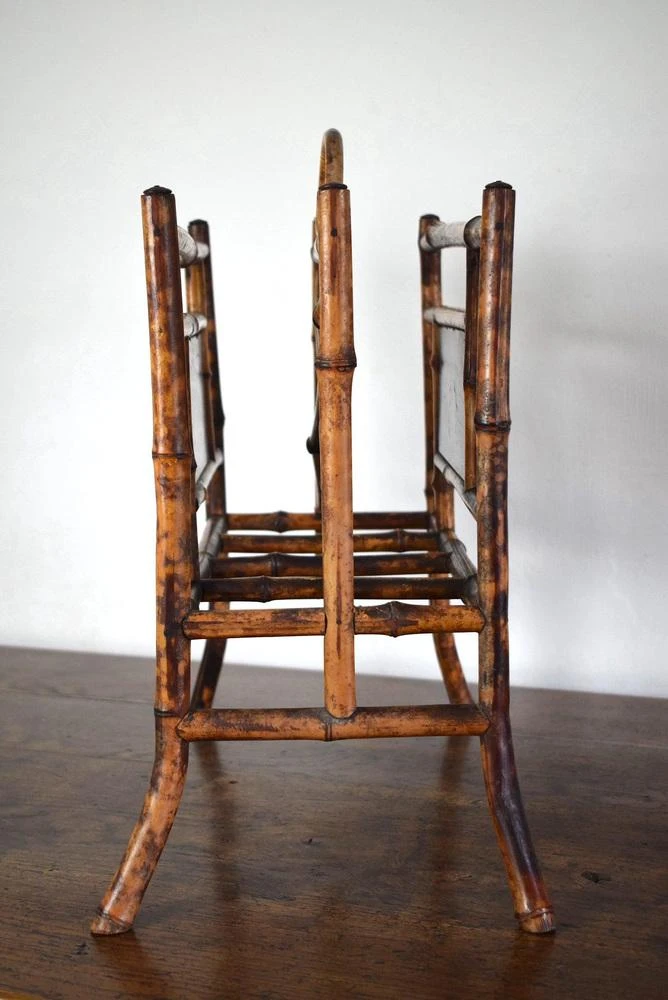19th Century Chinoiserie Bamboo Magazine Rack 11 19th Century Chinoiserie Bamboo Magazine Rack - Image 9