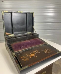 19th Century English Chinoiserie Decorated Lap Desk -CHAIRISH Shop 19th century english chinoiserie decorated lap desk 7077