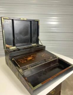 19th Century English Chinoiserie Decorated Lap Desk -CHAIRISH Shop 19th century english chinoiserie decorated lap desk 9569