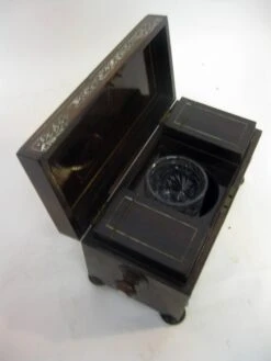 19th Century English Rosewood Tea Caddy With Mother Of Pearl Inlay -CHAIRISH Shop 19th century english rosewood tea caddy with mother of pearl inlay 0718