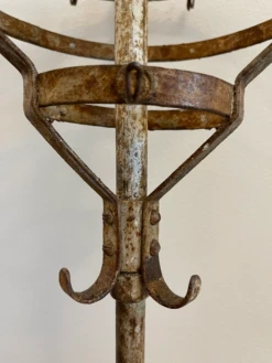 19th Century French Hotel Industrial Revolving Wrought Iron Coat Rack -CHAIRISH Shop 19th century french hotel industrial revolving wrought iron coat rack 0254