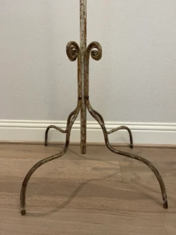 19th Century French Hotel Industrial Revolving Wrought Iron Coat Rack -CHAIRISH Shop 19th century french hotel industrial revolving wrought iron coat rack 3857