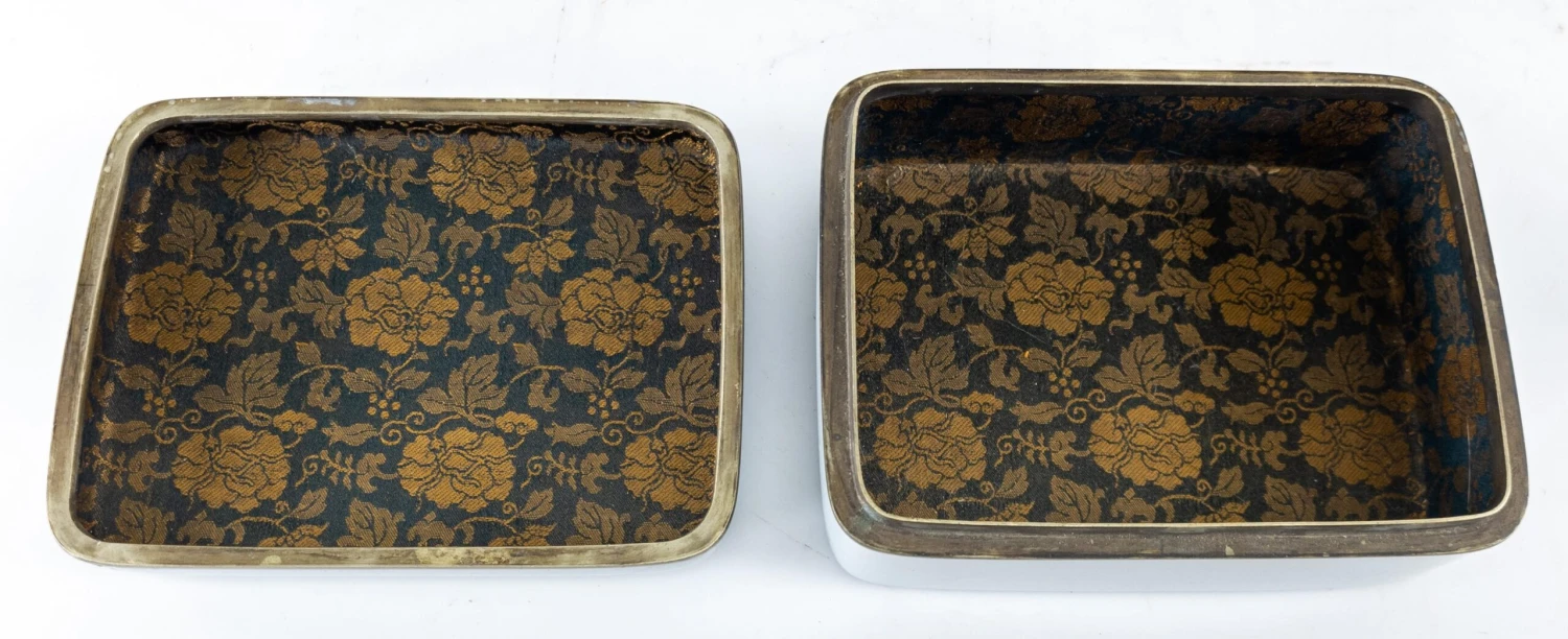 19th Century Japanese Wireless Cloisonne Enamel Box With Mt. Fuji By Ando 11 19th Century Japanese Wireless Cloisonne Enamel Box With Mt. Fuji By Ando - Image 9