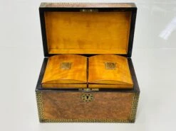 19th Century Tortoise Shell Grain And Greek Key Tea Caddy. Boule, Georgian -CHAIRISH Shop 19th century tortoise shell grain and greek key tea caddy boule georgian 9431