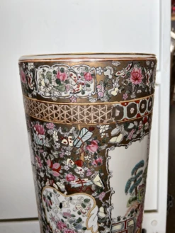 20th Century Asian Famille Rose Umbrella Stand -CHAIRISH Shop 20th century asian famille rose umbrella stand 0129