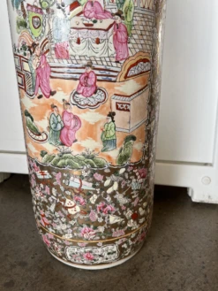 20th Century Asian Famille Rose Umbrella Stand -CHAIRISH Shop 20th century asian famille rose umbrella stand 6420