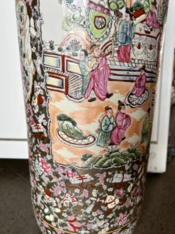 20th Century Asian Famille Rose Umbrella Stand -CHAIRISH Shop 20th century asian famille rose umbrella stand 8073