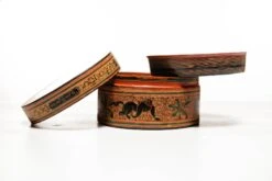 20th Century Burmese Lacquerware Nandwin Betel Box -CHAIRISH Shop 20th century burmese lacquerware nandwin betel box 0841