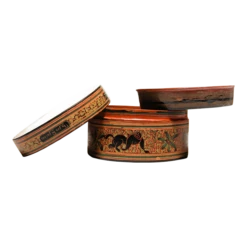 20th Century Burmese Lacquerware Nandwin Betel Box