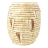 African Lidded Coiled Basket