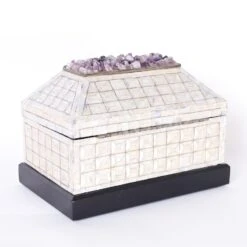 Amethyst And Mother Of Pearl Lidded Box By Antony Redmile -CHAIRISH Shop amethyst and mother of pearl lidded box by antony redmile 2796