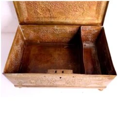 Anglo Indian Chased Brass Casket Desk Box -CHAIRISH Shop anglo indian chased brass casket desk box 2127