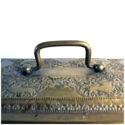 Anglo Indian Chased Brass Casket Desk Box -CHAIRISH Shop anglo indian chased brass casket desk box 3229