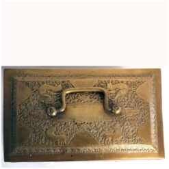 Anglo Indian Chased Brass Casket Desk Box -CHAIRISH Shop anglo indian chased brass casket desk box 4874