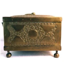 Anglo Indian Chased Brass Casket Desk Box -CHAIRISH Shop anglo indian chased brass casket desk box 6160