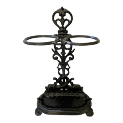 Antique 19c English Georgian Style Umbrella Stand In Cast Iron Umbrella Holder