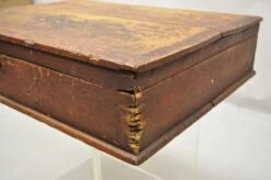 Antique 19th C American Primitive Wooden Distressed Paint Storage Tool Work Box -CHAIRISH Shop antique 19th c american primitive wooden distressed paint storage tool work box 5700