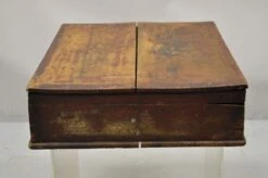 Antique 19th C American Primitive Wooden Distressed Paint Storage Tool Work Box -CHAIRISH Shop antique 19th c american primitive wooden distressed paint storage tool work box 7693