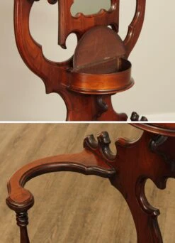 Antique 19th C. Victorian Walnut Hall Tree With Mirror -CHAIRISH Shop antique 19th c victorian walnut hall tree with mirror 7129