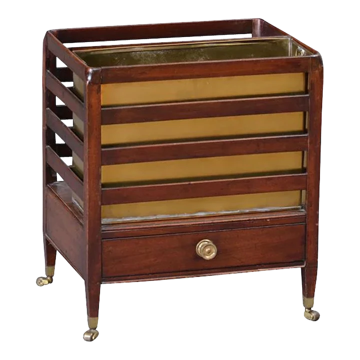 Antique 19th Century George III Mahogany Canterbury 1810 3 Antique 19th Century George III Mahogany Canterbury 1810