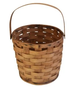 Antique 19th-Century Woven Wood Splint Gathering Basket With Handle 21 Antique 19th-Century Woven Wood Splint Gathering Basket With Handle -CHAIRISH Shop antique 19th century woven wood splint gathering basket with handle 5477