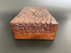 Antique Anglo-Indian Kashmir Walnut Wood Carving Floral Trinket - Jewelry Box -CHAIRISH Shop antique anglo indian kashmir walnut wood carving floral trinket jewelry box 4645