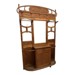 Antique Arts & Crafts Oak Hall Stand