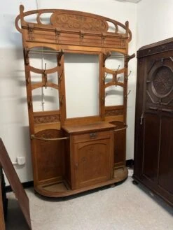 Antique Arts & Crafts Oak Hall Stand -CHAIRISH Shop antique arts and crafts oak hall stand 1904