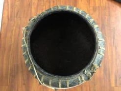 Antique Asian Rice Basket With Wooden Base -CHAIRISH Shop antique asian rice basket with wooden base 8632