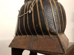 Antique Asian Rice Basket With Wooden Base -CHAIRISH Shop antique asian rice basket with wooden base 9005