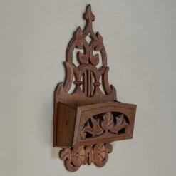 Antique Carved French Wall-Mounted Letter Holder -CHAIRISH Shop antique carved french wall mounted letter holder 4318