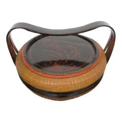 Antique Chinese Bamboo & Rattan Basket