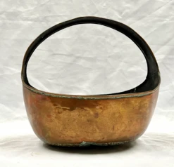 Antique Copper Basket W/Dovetail Crimped Seams 16 Antique Copper Basket W/Dovetail Crimped Seams -CHAIRISH Shop antique copper basket wdovetail crimped seams 6073