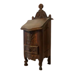 Antique Diminutive French Salt Box Table Cabinet Boite à Sel