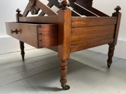 Antique Early 19th Century English Regency X-Form Canterbury Magazine Rack With Single Drawer -CHAIRISH Shop antique early 19th century english regency x form canterbury magazine rack with single drawer 4244