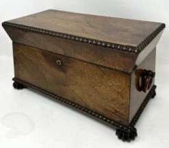 Antique English Double Tea Caddy Box In Rosewood From Gillows Of Lancaster, 19th Century -CHAIRISH Shop antique english double tea caddy box in rosewood from gillows of lancaster 19th century 0007