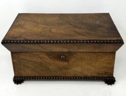 Antique English Double Tea Caddy Box In Rosewood From Gillows Of Lancaster, 19th Century -CHAIRISH Shop antique english double tea caddy box in rosewood from gillows of lancaster 19th century 2319